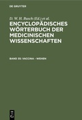 Cover: Vaccina - Wehen - De Gruyter