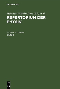 Abbildung von: Repertorium der Physik. Band 8 - De Gruyter