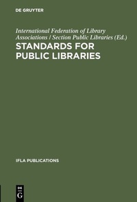 Abbildung von: Standards for public libraries - De Gruyter Saur