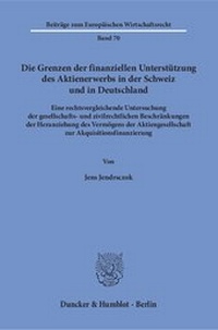 Abbildung von: Die Grenzen der finanziellen Unterstützung des Aktienerwerbs in der Schweiz und in Deutschland - fibre
