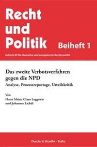 Abbildung von: Das zweite Verbotsverfahren gegen die NPD - fibre