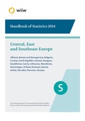 Cover: wiiw Handbook of Statistics 2014 - Wiener Institut f. Internationale Wirtschaftsvergleiche