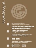 Cover: Trends und Communities der Rechtsinformatik - Oesterreichische Computer Gesellschaft