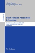 Cover: Brain Function Assessment in Learning - Springer
