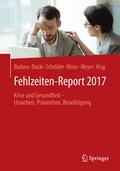 Cover: Fehlzeiten-Report 2017 - Springer