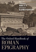 Cover: The Oxford Handbook of Roman Epigraphy - Oxford University Press Inc