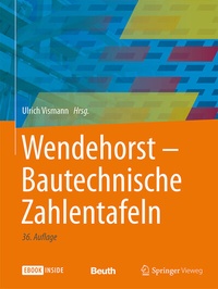Bild vergrößern Bild: Wendehorst Bautechnische Zahlentafeln - Springer Vieweg