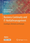 Cover: Business Continuity und IT-Notfallmanagement - Springer Vieweg