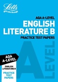 Cover: AQA A-Level English Literature B Practice Test Papers - Letts Educational