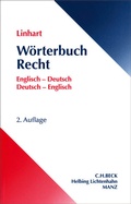 Cover: W&ouml;rterbuch Recht Englisch-Deutsch / Deutsch-Englisch - Manz