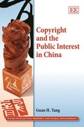 Cover: Copyright and the Public Interest in China - Edward Elgar Publishing