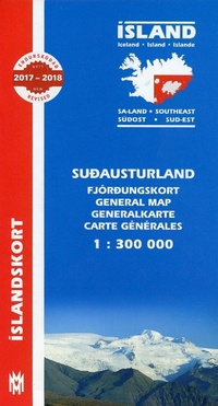 Abbildung von: South East Iceland Map 1:300 000 2018 - Mal Og Menning,Iceland