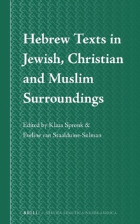 Abbildung von: Hebrew Texts in Jewish, Christian and Muslim Surroundings - Brill