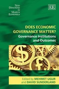 Cover: Does Economic Governance Matter? - Edward Elgar Publishing
