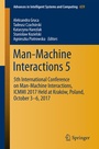 Cover: Man-Machine Interactions 5 - Springer