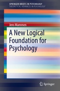 Cover: A New Logical Foundation for Psychology - Springer
