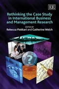 Cover: Rethinking the Case Study in International Business and Management Research - Edward Elgar Publishing