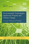 Cover: Environmental Technologies, Intellectual Property and Climate Change - Edward Elgar Publishing