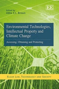 Enlarge image Cover: Environmental Technologies, Intellectual Property and Climate Change - Edward Elgar Publishing