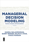 Cover: Managerial Decision Modeling - De Gruyter