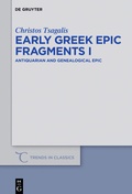 Cover: Early Greek Epic Fragments I - De Gruyter