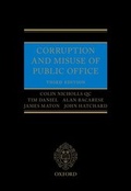 Cover: Corruption and Misuse of Public Office - Oxford University Press