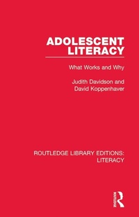 Abbildung von: Adolescent Literacy - Routledge