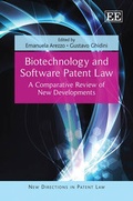 Cover: Biotechnology and Software Patent Law - Edward Elgar Publishing