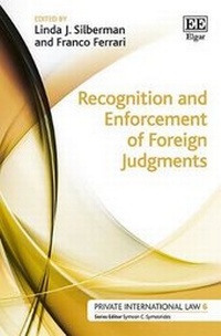 Enlarge image Cover: Recognition and Enforcement of Foreign Judgments - Edward Elgar Publishing