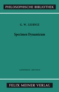 Cover: Specimen Dynamicum - Meiner
