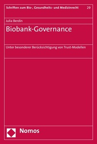 Abbildung von: Biobank-Governance - Nomos