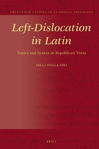 Enlarge image Cover: Left-Dislocation in Latin - Brill
