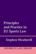 Cover: Principles and Practice in EU Sports Law - OUP eBook