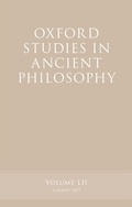 Cover: Oxford Studies in Ancient Philosophy, Volume 52 - OUP eBook