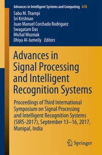 Abbildung von: Advances in Signal Processing and Intelligent Recognition Systems - Springer