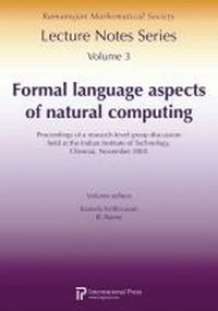 Enlarge image Cover: Formal Language Aspects of Natural Computing - International Press of Boston Inc