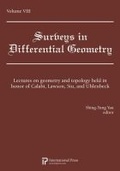 Cover: Surveys in Differential Geometry Papers - International Press of Boston Inc