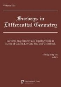 Enlarge image Cover: Surveys in Differential Geometry Papers - International Press of Boston Inc