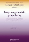 Cover: Essays on Geometric Group Theory - International Press of Boston Inc
