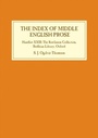 Cover: The Index of Middle English Prose - De Gruyter