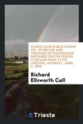 Cover: Filson Club Publications No. 10 the Life and Writings of Rafinesque - Trieste Publishing