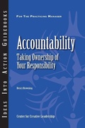 Cover: Accountability: Taking Ownership of Your Responsibility - Center for Creative Leadership