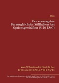 Cover: Der verausgabte Barausgleich des Stillhalters bei Optionsgesch&auml;ften (&sect; 20 EStG) - Books on Demand