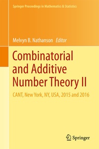 Abbildung von: Combinatorial and Additive Number Theory II - Springer