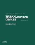 Cover: Solutions Manual for Principles of Semiconductor Devices - Oxford University Press, USA