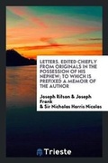 Cover: Letters. Edited Chiefly from Originals in the Possession of His Nephew; To Which Is Prefixed a Memoir of the Author - Trieste Publishing