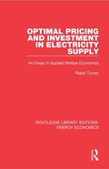 Cover: Optimal Pricing and Investment in Electricity Supply - Routledge