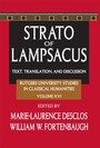 Cover: Strato of Lampsacus - Routledge
