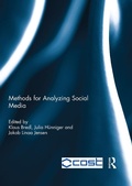 Cover: Methods for Analyzing Social Media - Routledge