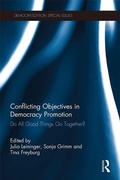 Cover: Conflicting Objectives in Democracy Promotion - Routledge